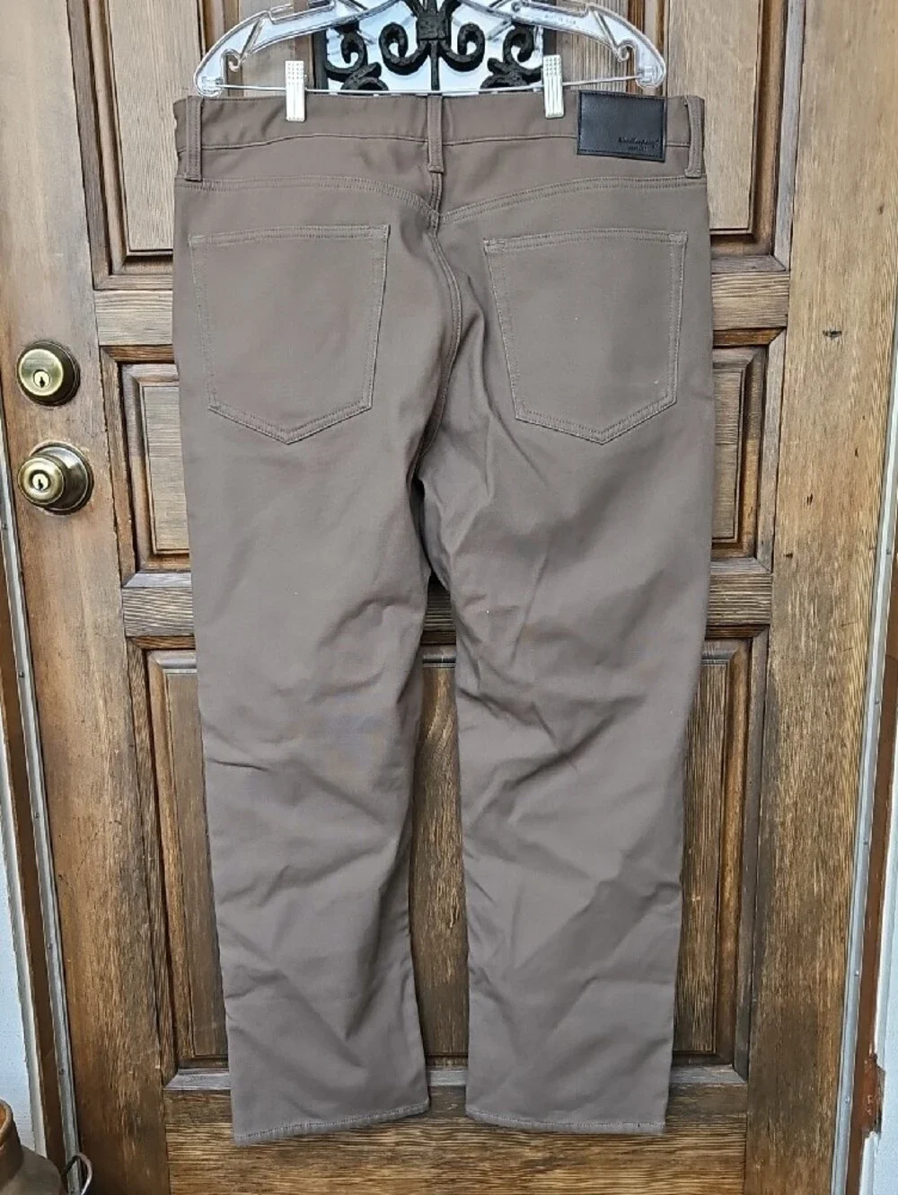 Weatherproof Brown Casual Pants with Black Waist Patch